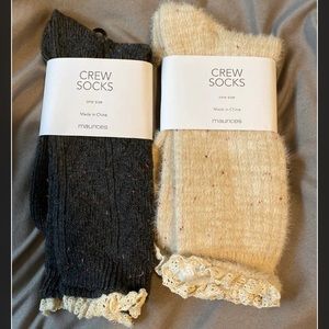 NWT Maurice’s crew sock set of two